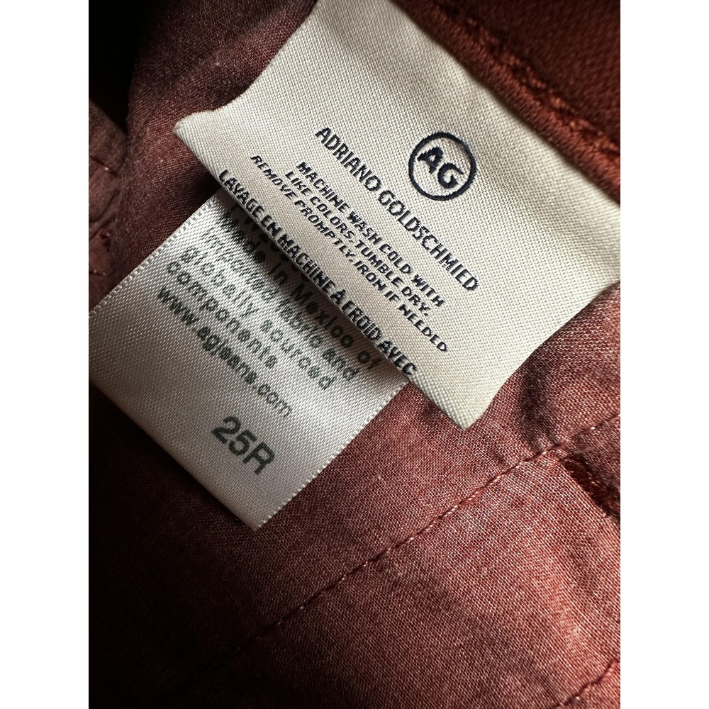 AG Adriano Goldschmied Caden Pants Womens 25 Rust Stretch Tailored Chino SBW1613 - Picture 4 of 12